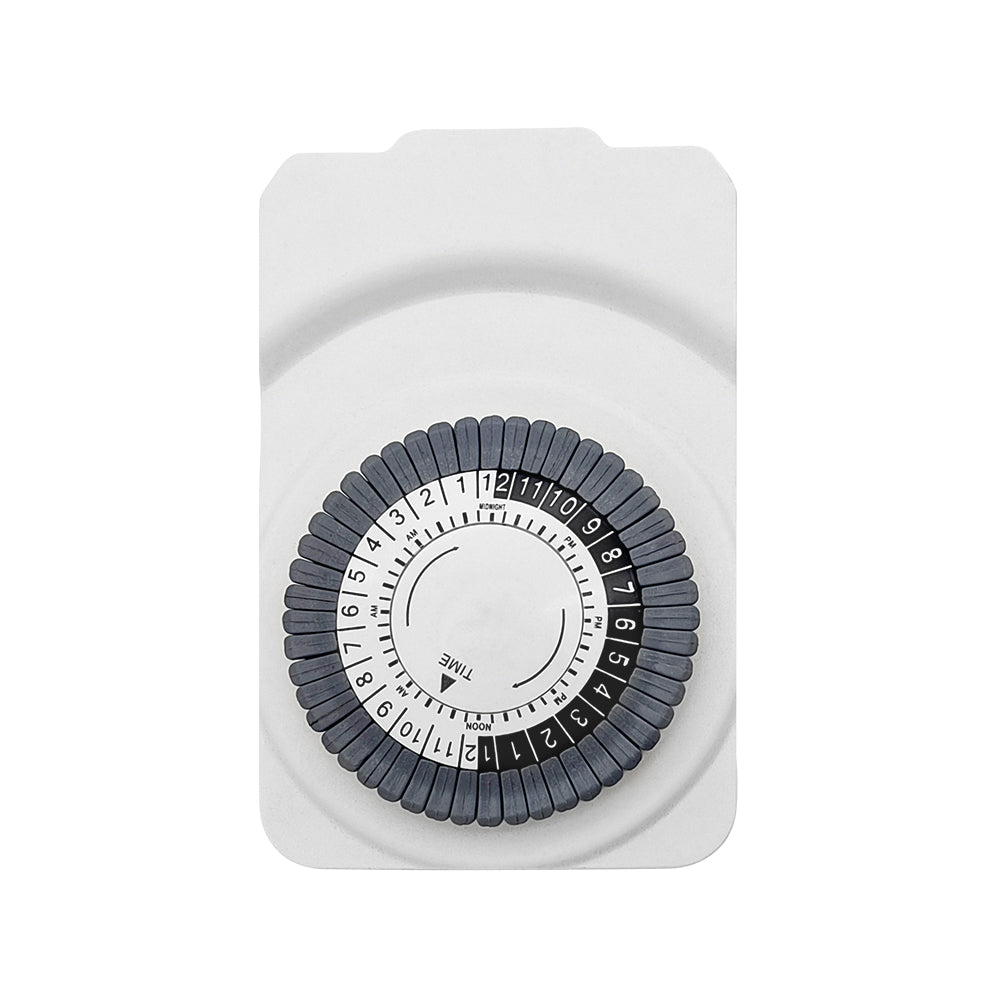 24-Hour Indoor Basic Outlet Timer, 1 Polarized Timed Outlet, 2 Ports, Plug-in Timer, Daily On/Off Cycles, 30-Minute Intervals