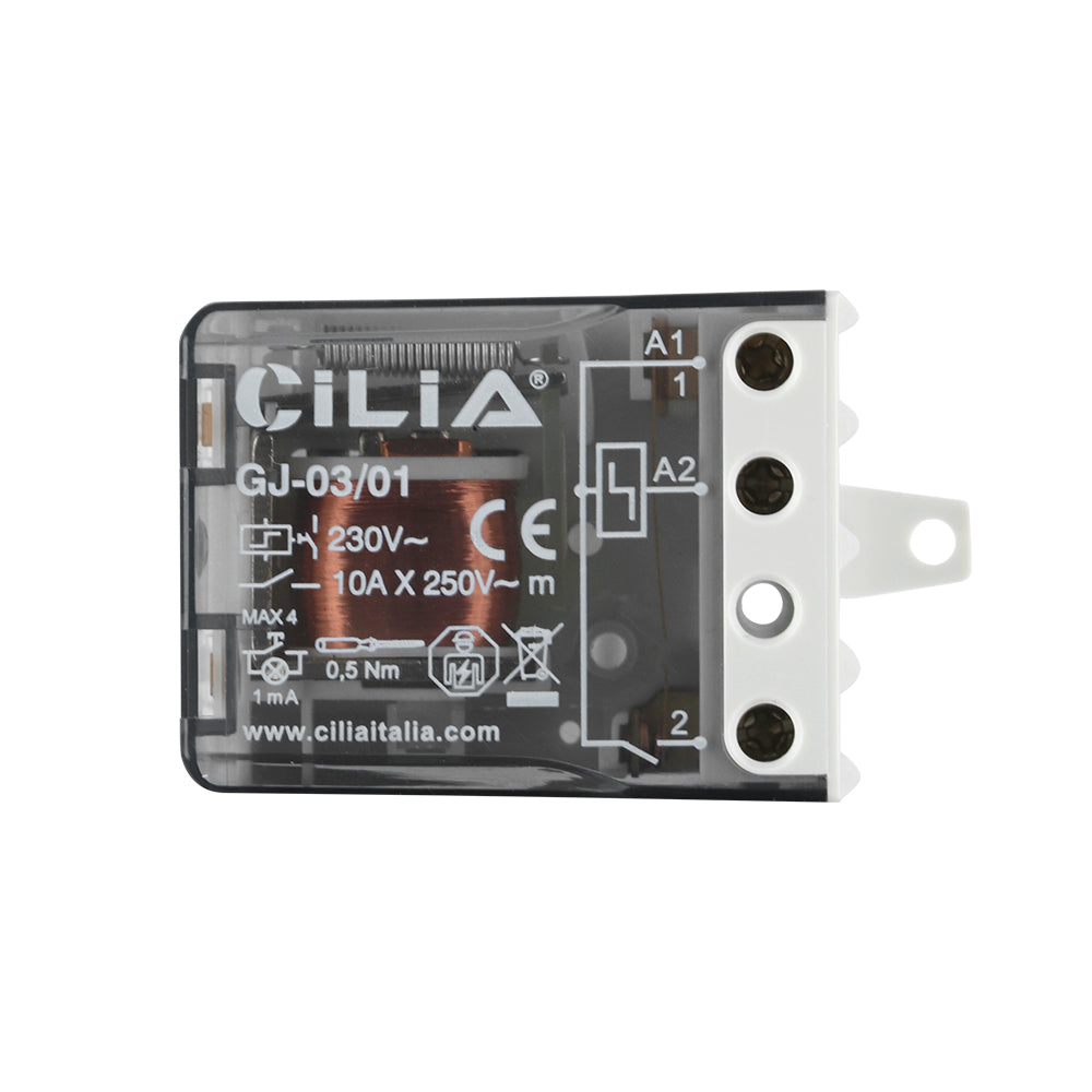 CILIA Impulse relay Single pole switch 1 NO, AC (50/60Hz), Standard, 230 V, Socket terminals.