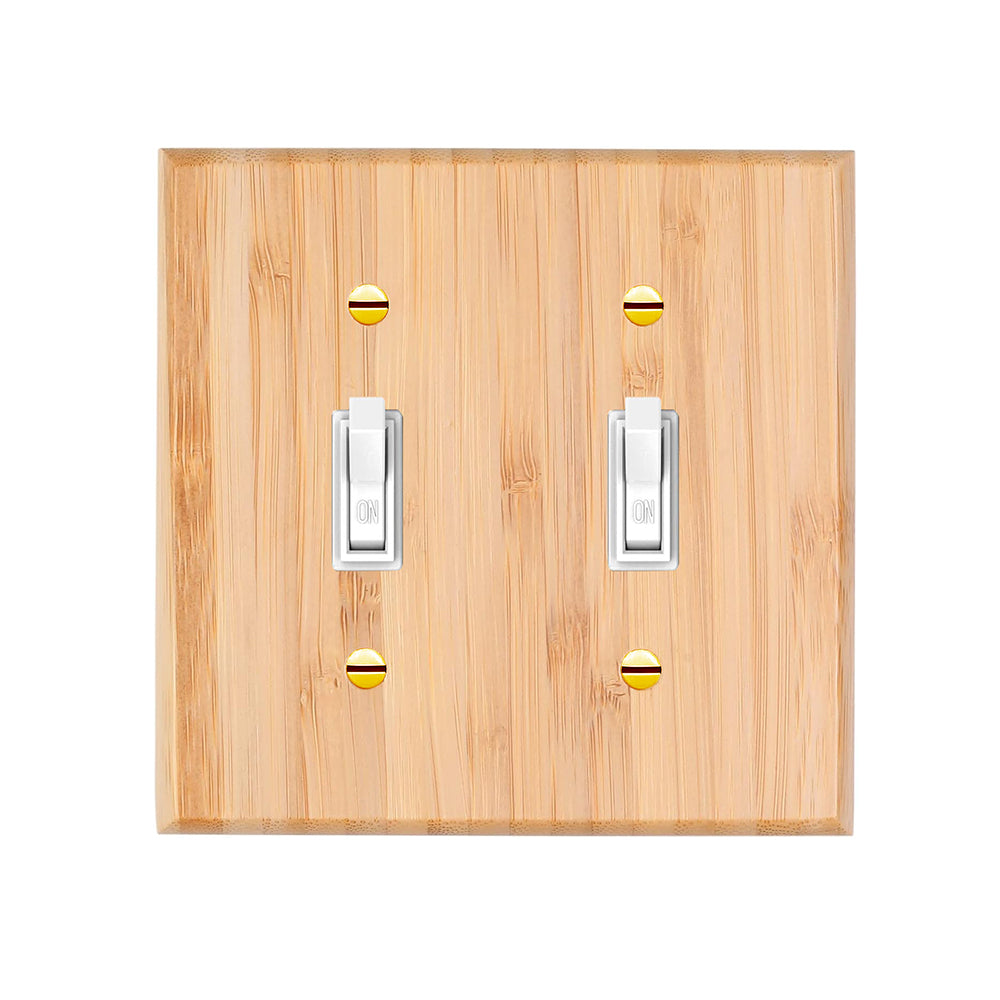 1 piece of wall panel light switch cover, various styles of bamboo wall panel light switch socket cover, sturdy and durable