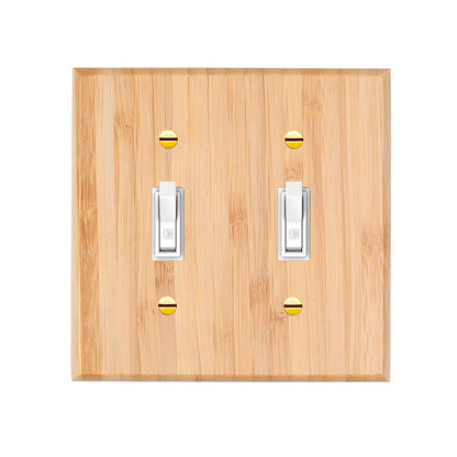 1 piece of wall panel light switch cover, various styles of bamboo wall panel light switch socket cover, sturdy and durable