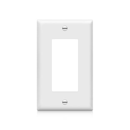 1pc Wall Panel Light Switch Cover, Various Styles, Pure White, Wall Panel Light Switch Socket Cover,Sturdy and Durable