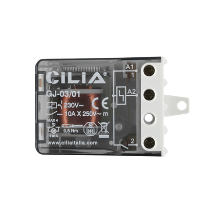 CILIA Impulse relay Single pole switch 1 NO, AC (50/60Hz), Standard, 230 V, Socket terminals.
