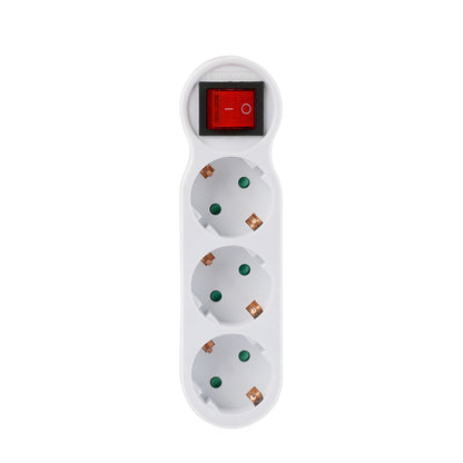 CILIA Eu power outlet with ON/OFF switch, shock-proof, European standard adapter extension outlet Power extension plug converter