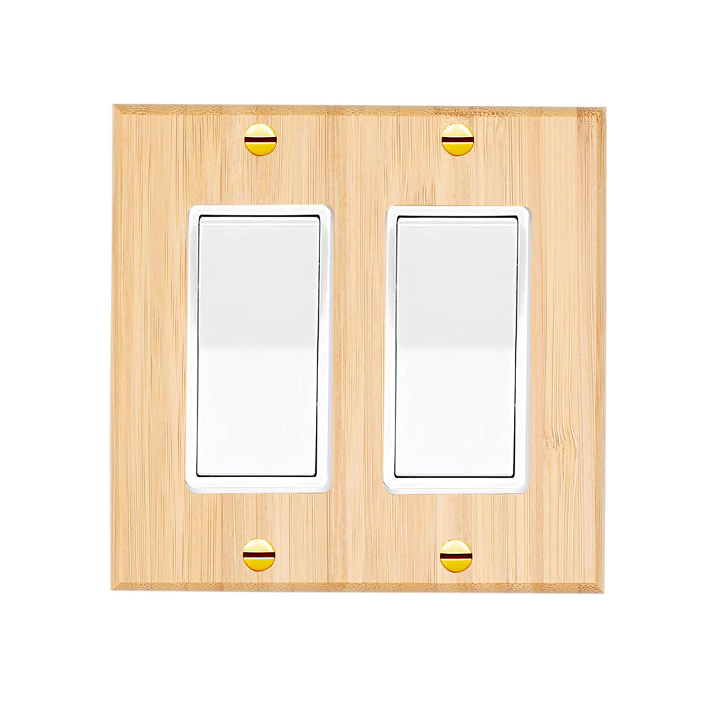 1 piece of wall panel light switch cover, various styles of bamboo wall panel light switch socket cover, sturdy and durable
