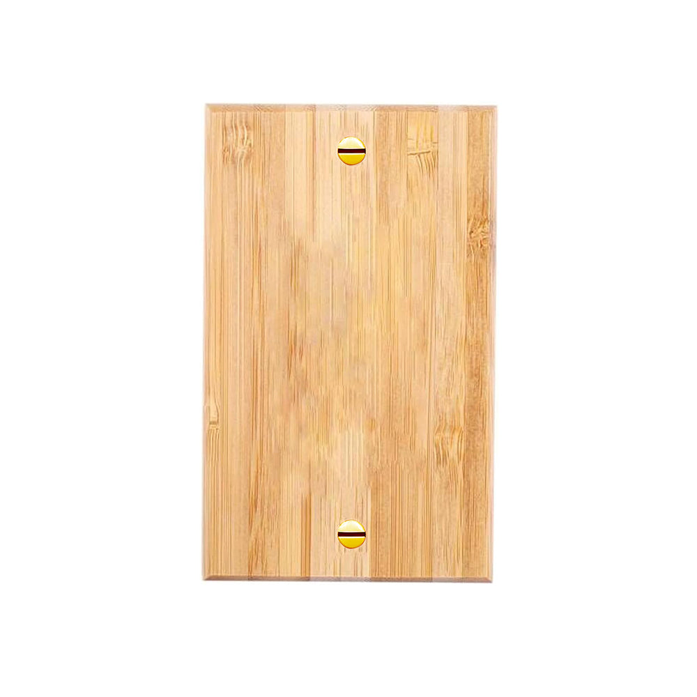 1 piece of wall panel light switch cover, various styles of bamboo wall panel light switch socket cover, sturdy and durable