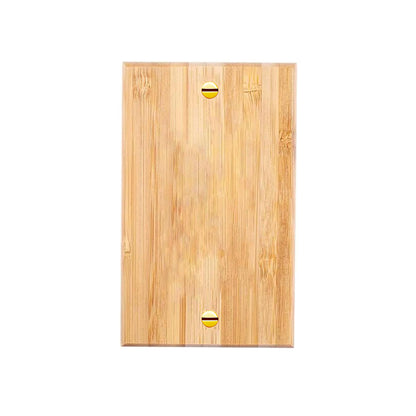 1 piece of wall panel light switch cover, various styles of bamboo wall panel light switch socket cover, sturdy and durable