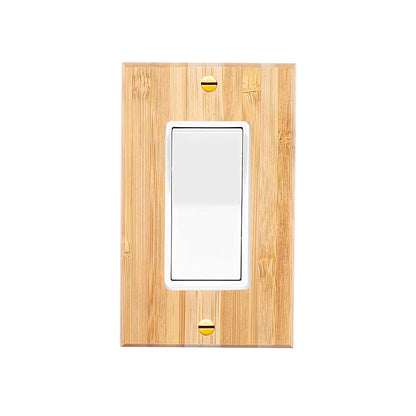 1 piece of wall panel light switch cover, various styles of bamboo wall panel light switch socket cover, sturdy and durable