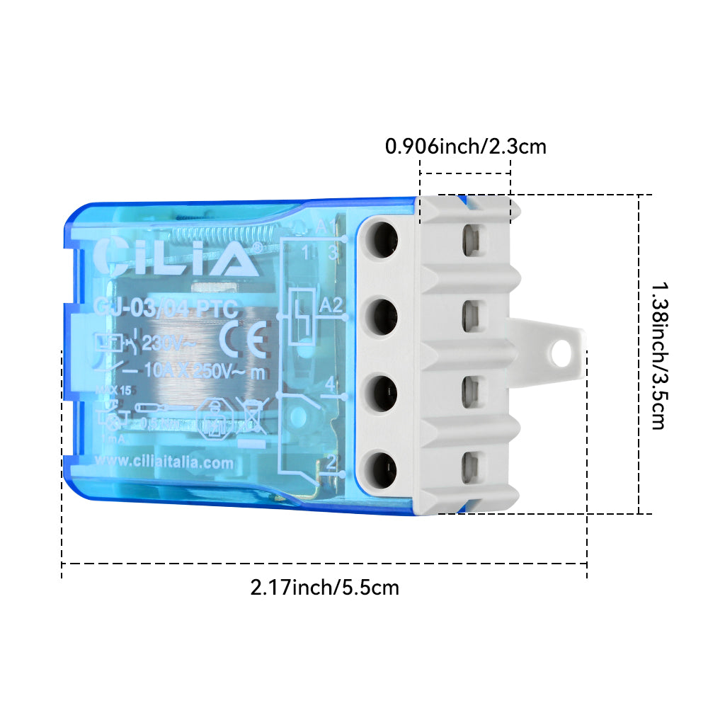 CILIA EVO Relay/Switch with pulses (step-by-step) 4 Sequences 2 NO, AC, 50/60Hz ,230V Built-in capacitor