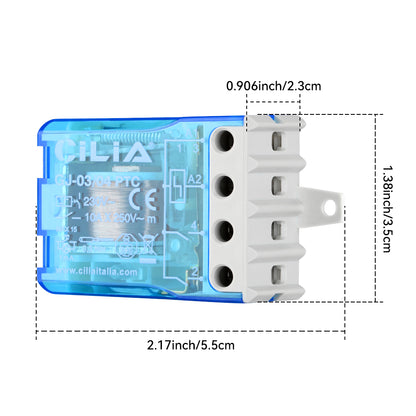 CILIA EVO Relay/Switch with pulses (step-by-step) 4 Sequences 2 NO, AC, 50/60Hz ,230V Built-in capacitor